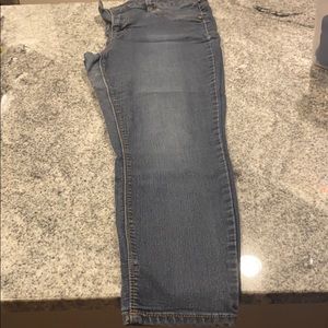 D.Jeans dark wash cropped skinny jeans
